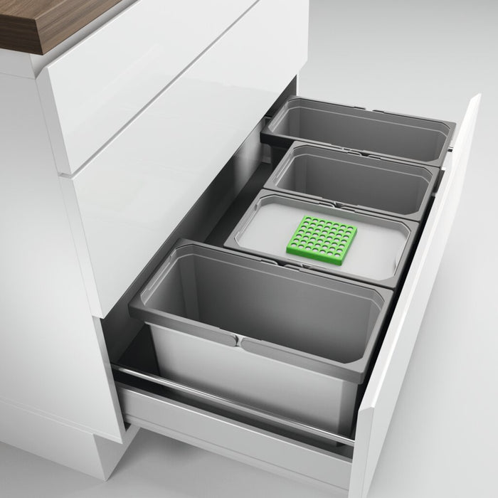 Naber | Cox® Box 235 S 900-4 Bio Abfallsammler für vorhandene Auszüge hellgrau