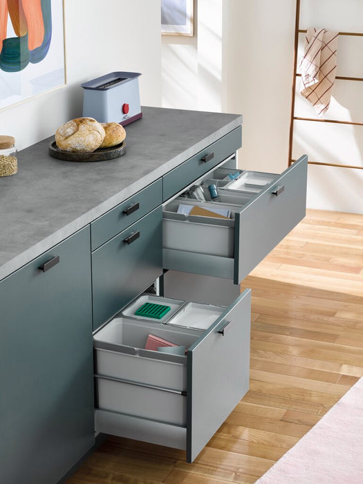 Naber | Cox® Box 235 S 900-4 Bio Abfallsammler für vorhandene Auszüge hellgrau