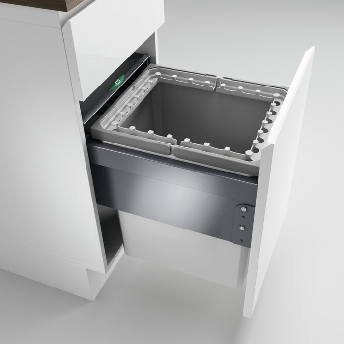 Naber | Cox® Base 460 R 400-1 Abfallsammler für Frontauszüge hellgrau 460 mm