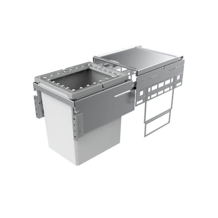 Naber | Cox® Base 460 R 400-1 Abfallsammler für Frontauszüge hellgrau 460 mm