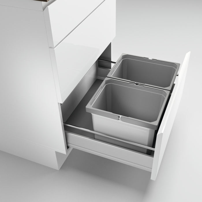 Naber | Cox® Box 235 K 600-2 Abfallsammler für vorhandene Auszüge hellgrau