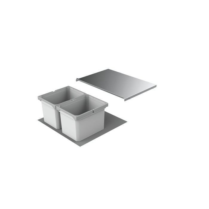 Naber | Cox® Box 235 K 600-2 Abfallsammler für vorhandene Auszüge hellgrau