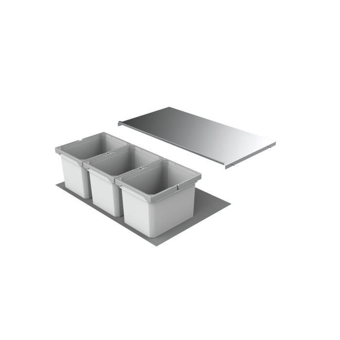 Naber | Cox® Box 235 K 800-3 Abfallsammler für vorhandene Auszüge hellgrau