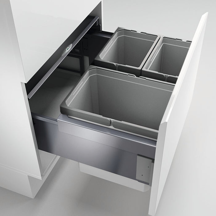 Naber | Cox® Base 360 K 600-3 Abfallsammler mit Frontauszugssystem hellgrau 360 mm