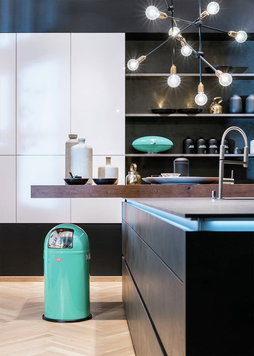 Wesco | Pushboy®, freistehender Behälter, türkis
