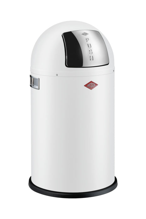 Wesco | Pushboy® Junior, freistehender Behälter, weiß matt
