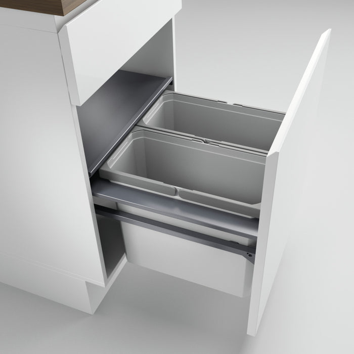 Naber | Cox Cast® 500-2 Abfallsammler für vorhandene Zargen hellgrau 360 mm