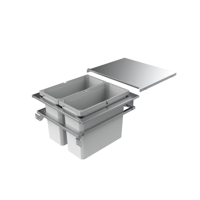 Naber | Cox Cast® 500-2 Abfallsammler für vorhandene Zargen hellgrau 360 mm