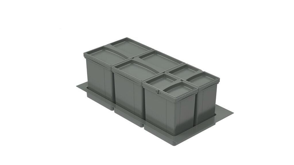 Naber Pullboy Versa® 265 K/800-4, Abfallsammelsystem, anthrazit, H 265 mm