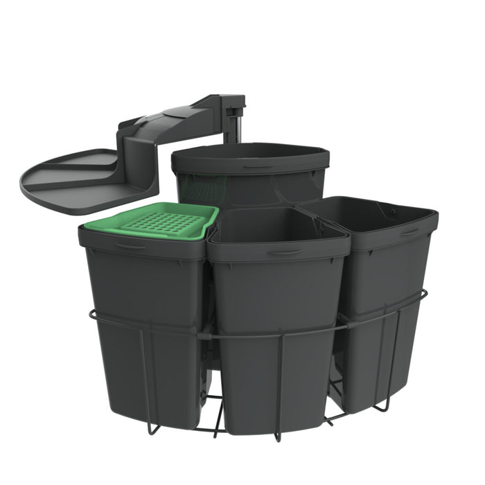 Naber | Cabbi® 4 plus | Abfallsammler für Schwenktechnik | anthrazit