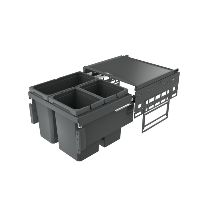 Naber | Cox® Base 360 S 500-3 Abfallsammler für Frontauszüge anthrazit 360 mm