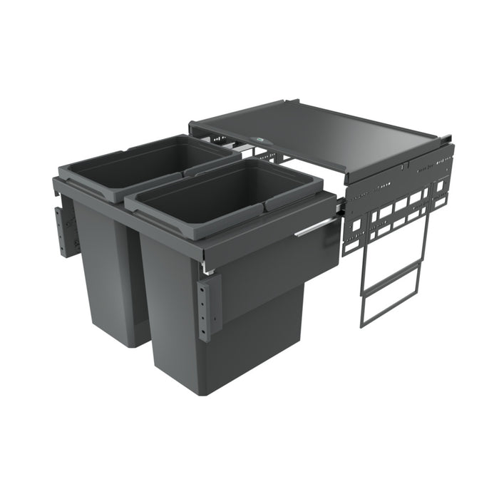 Naber | Cox® Base 460 S/600-2 | Abfallsammler für Frontauszüge | anthrazit | H 460 mm