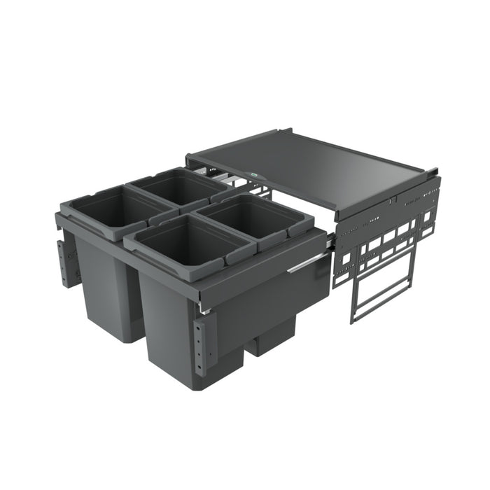 Naber | Cox® Base 360 S 600-4 Abfallsammler für Frontauszüge anthrazit 360 mm