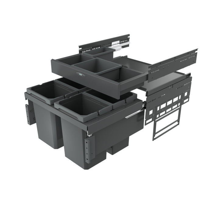 Naber | Cox® Base 360 S 600-4 mit Board Abfallsammler für Frontauszüge anthrazit 460 mm