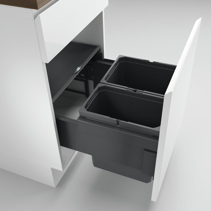 Naber | Cox® Base 360 K 500-2 Abfallsammler für Frontauszüge anthrazit 360 mm