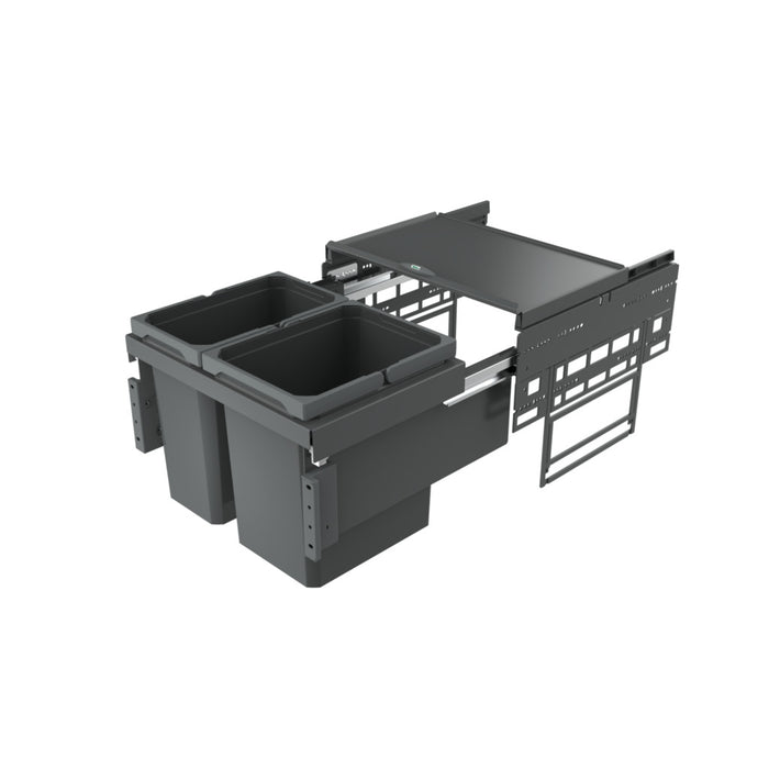 Naber | Cox® Base 360 K 500-2 Abfallsammler für Frontauszüge anthrazit 360 mm