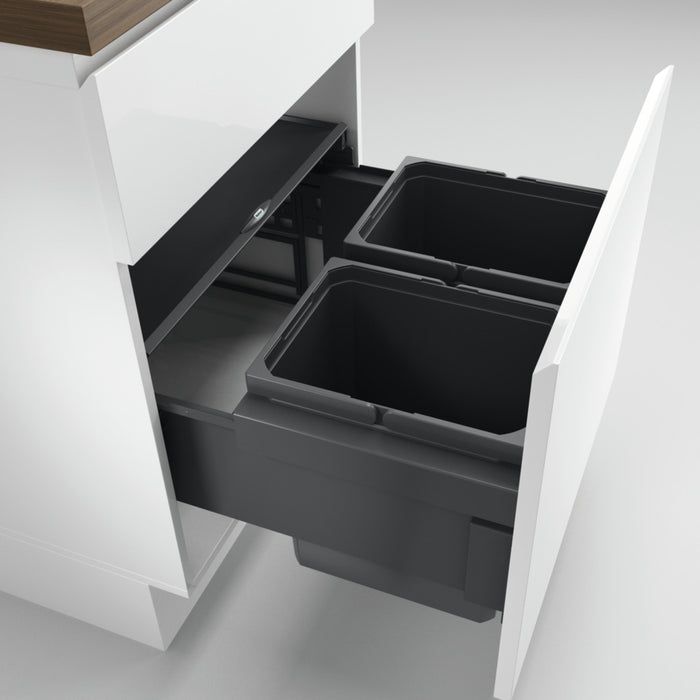 Naber | Cox® Base 360 K 600-2 Abfallsammler mit Frontauszugssystem anthrazit 360 mm