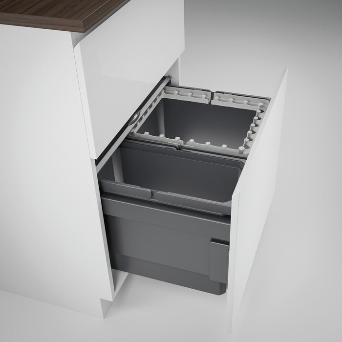 Naber | Cox® Base 360 R/600-2 | Abfallsammler für Frontauszüge | anthrazit | H 360 mm