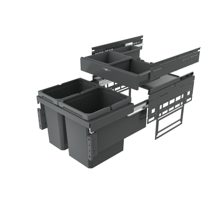 Naber | Cox® Base 360 K 500-2 mit Board Abfallsammler für Frontauszüge anthrazit 460 mm