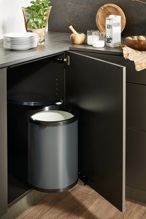 Wesco | Rondo 6 CH, Abfallsammelsystem, anthrazit/schwarz matt