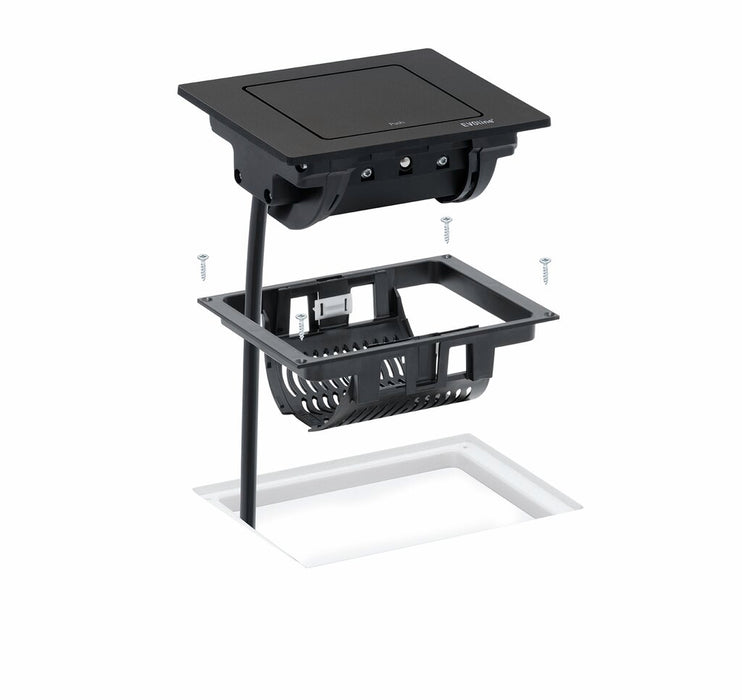 Naber Evoline® Spin USB C, Steckdosenelement, schwarz matt