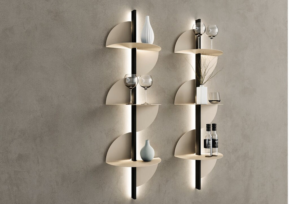 Naber transFORM Regalsystem Wave, Regalsystem, 1500 x 450 x 230 mm (H x B x T), 3 Böden