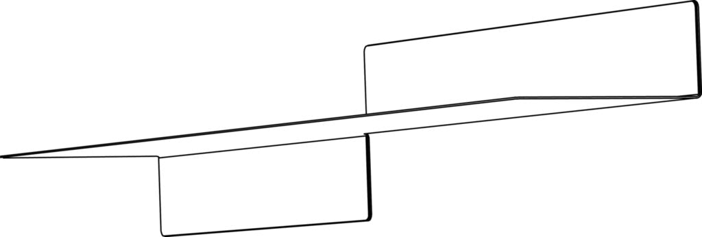 Naber Steps 1 Wandregal, Regalsystem, B 1050 mm, 10,5 kg