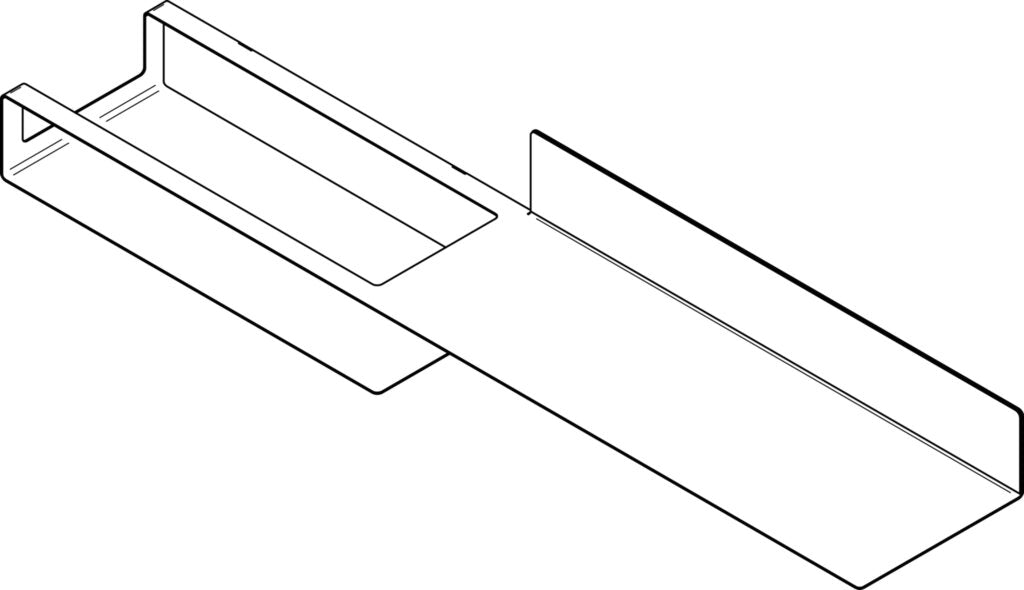 Naber Steps 2 Wandregal Reling, Regalsystem, B 1050 mm, 10,5 kg