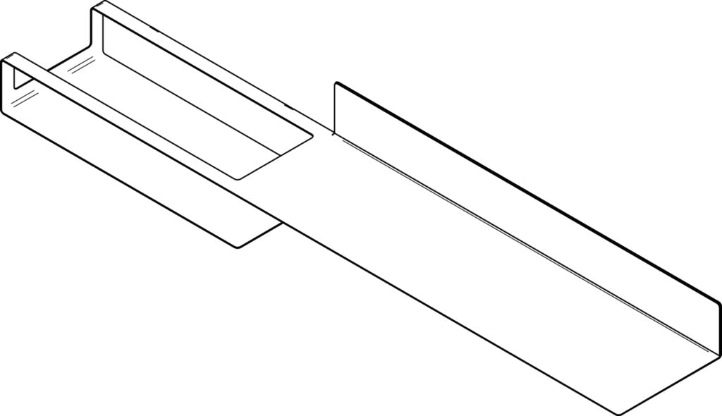 Naber Steps 2 Wandregal Reling, Regalsystem, B 1200 mm, 12 kg