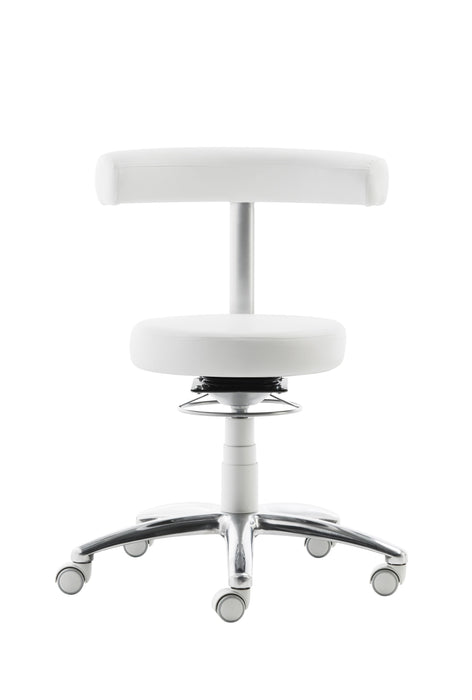 Funktionsdrehstuhl 1280 | Gestell Lichtgrau/Aluminium poliert