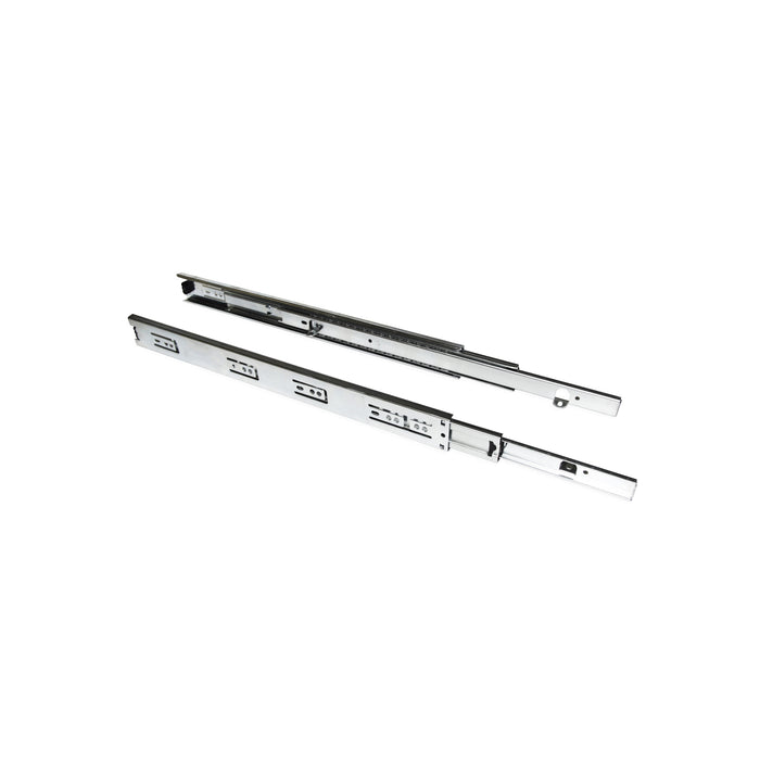 Satz kugelgelagerter Korpusschienen Schubladen Vollauszug Klammern, H 45mm, L 600mm, Stahl, verzinkt
