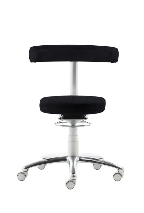 Funktionsdrehstuhl 1280 | Gestell Lichtgrau/Aluminium poliert