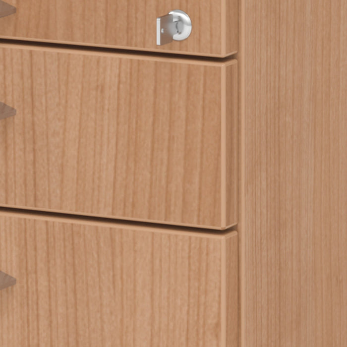 Hammerbacher | Rollcontainer 80cm, 1Schub, 1HR, Schl.BS Nussbau