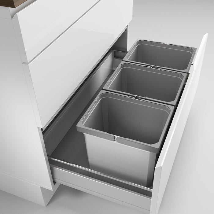 Naber | Cox® Box 275 K 900-3 Abfallsammler für vorhandene Auszüge hellgrau