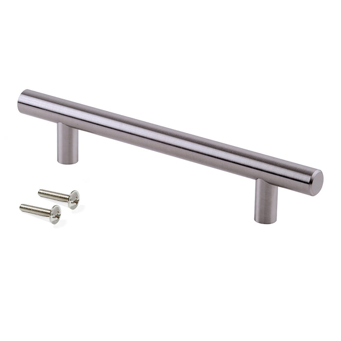 Möbelgriff Orlando, L464mm, 384mm Achsenabstand, Stahl, Nickel satiniert