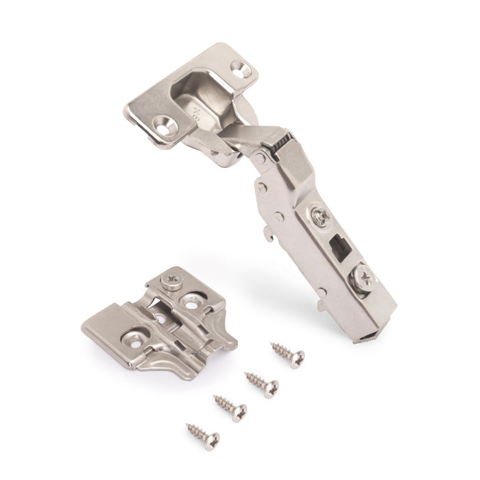 Kit von 20 Topfscharniere X91 telanschlag Schließautomatik Kreuzmontageplatten zum Schrauben, H 0, Stahl, Vernickelt