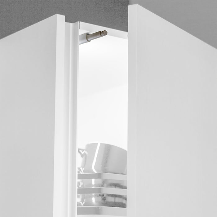 Kit von 10 Druckverschluss Push Latch zum Schrauben, Kunststoff, Grau