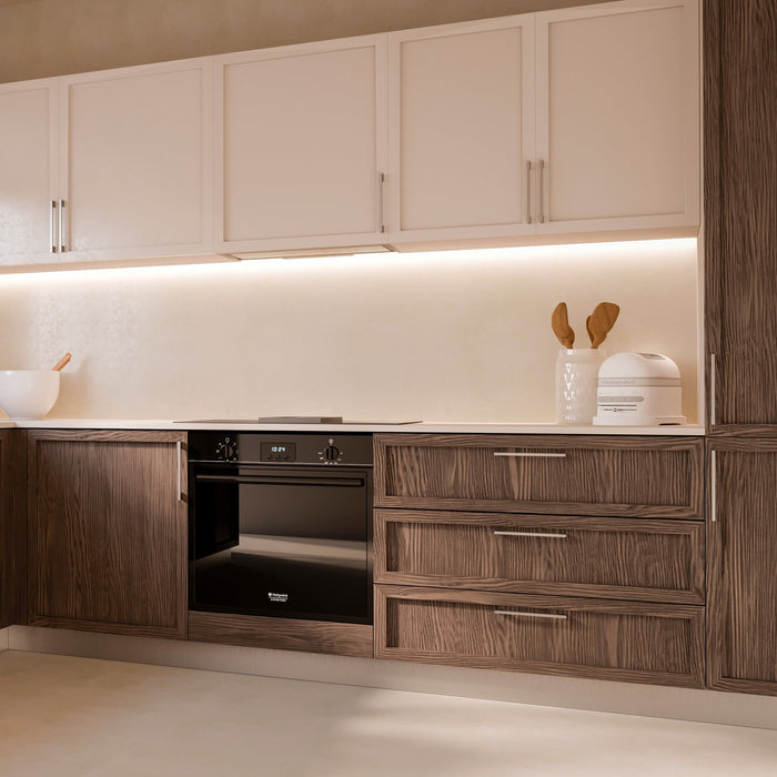 Lot von 20 Möbelgriffe Paiporta, L160mm, 128mm Achsenabstand, Zamak, Nickel satiniert