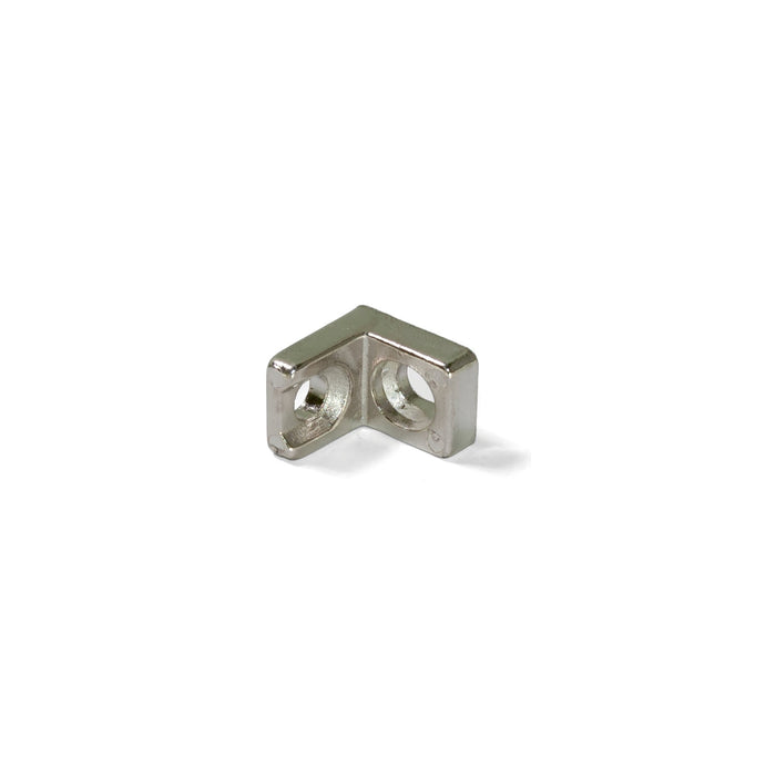 Satz von 50 Verbindungsbügeln Möbel, 20.5x20.7mm, 2 Löcher, Zamak, Vernickelt