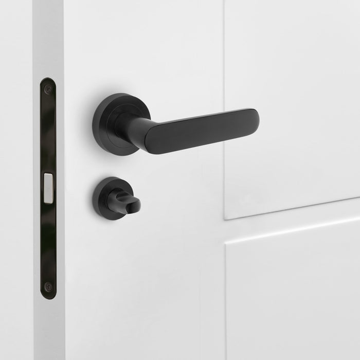 Satz von 5 Verurteilung re Rosette Innentüren, Durchmesser 35mm, Zamak, Schwarzer