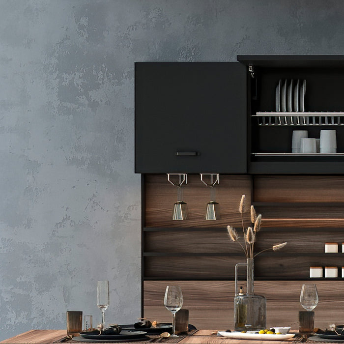 Glashalter Supra, 1-zeilig L 340mm, Stahl, Verchromt