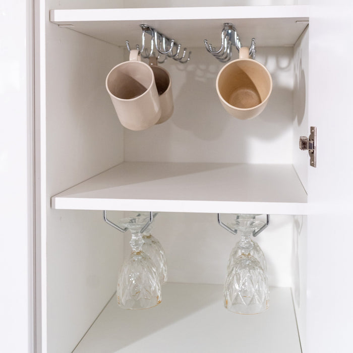 Glashalter Supra, 1-zeilig L 340mm, Stahl, Verchromt