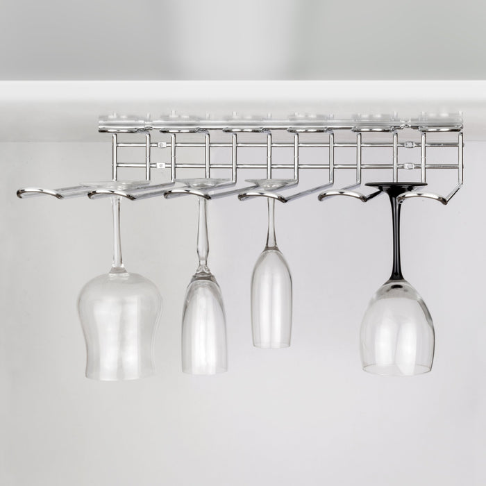 Glashalter Supra, 5-zeilig, L 320mm, Stahl, Verchromt