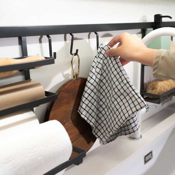 Küchenmesserhalter Titane, Stahl Kunststoff, Anthrazitgrau