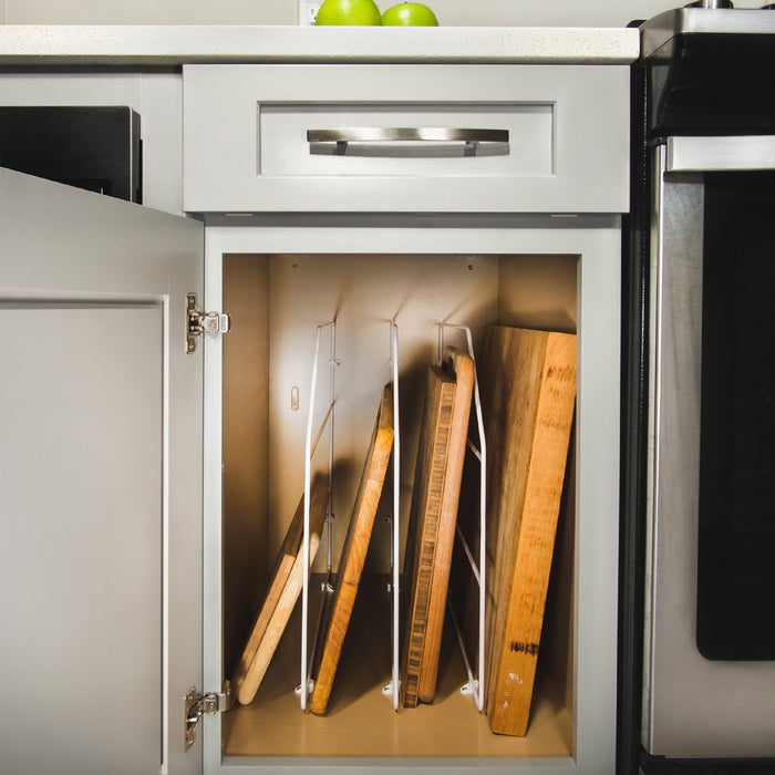 Trennelemente-Set Schränke Regale, Verchromt, Stahl