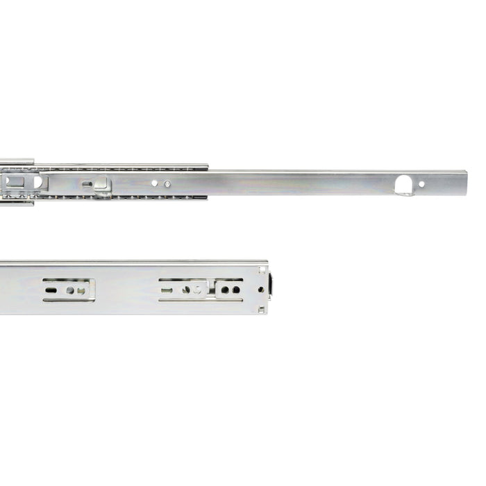 Satz kugelgelagerter Korpusschienen Schubladen Vollauszug Klammern, H 45mm, L 300mm, Stahl, verzinkt