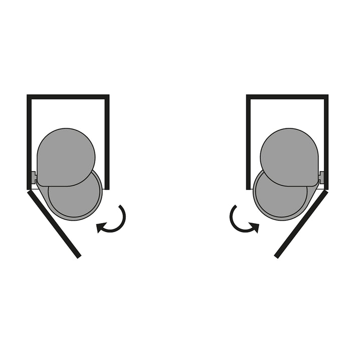 Recyclingbehälter Befestigung an der Möbeltür, 1 ausziehbarer Recycling-Behälter, 13 Liter, Kunststoff Edelstahl