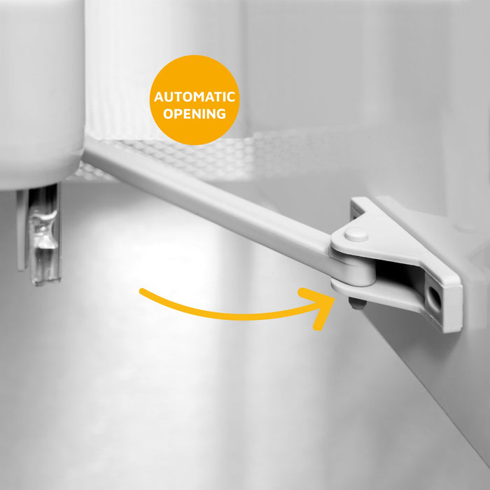 Recyclingbehälter Rycling Bodenmontage automatischen Entnahme in der Küchenzeile, 1x16 Liter 2x7.5 Liter, Kunststoff, grau