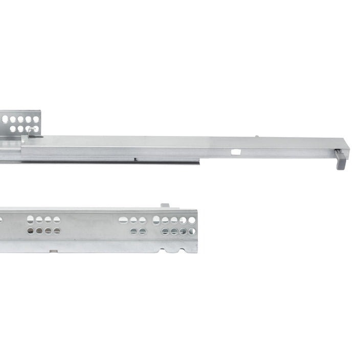 Satz Unterflurführungen Silver, Vollauszug, sanftem Schliessen, T 500mm, Stahl, Verzinkt