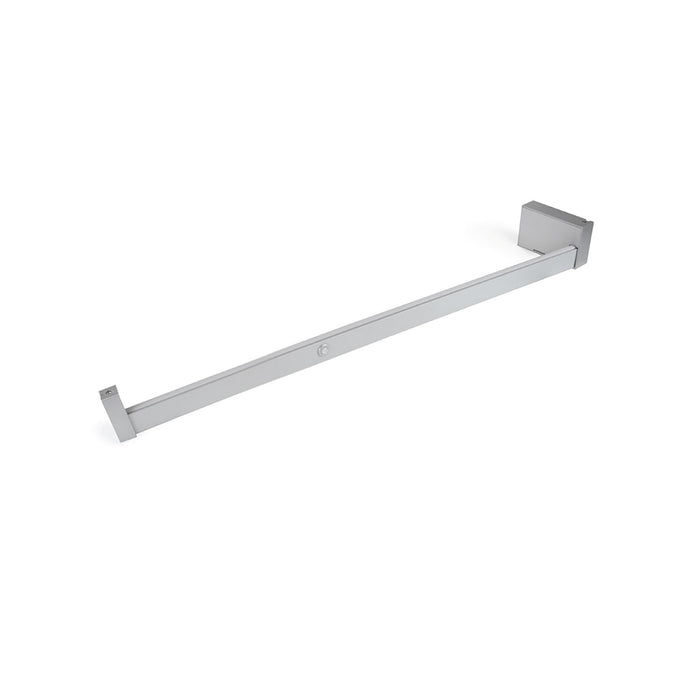 Garderobenstange LED-Licht Castor Bewegungssensor, L558mm, Kunststoff Aluminium, Metallic grau